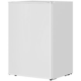 2.5 Cu.Ft Mini Fridge, Single Door Compact Refrigerator with Freezer, Adjustable Thermostat, Reversible Door, White