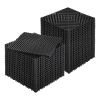 VEVOR Interlocking Drainage Mat, 12'x12' Modular Cushion Durable PP Material, 40 Pcs Splicing Drainage Mats