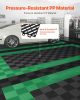 VEVOR Interlocking Drainage Mat, 12'x12' Modular Cushion Durable PP Material, 40 Pcs Splicing Drainage Mats