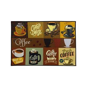 Printed Absorbent & Non-Slip Door Mat - Durable Polyester Carpet with "Kitchen" Design, Ideal for Bathrooms, Hallways, Living Rooms (Color: SJR-50-90-10, size: 19.7*35.4in/50*90cm)