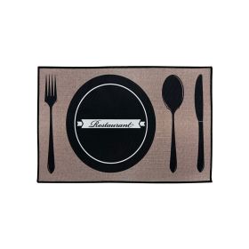 Printed Absorbent & Non-Slip Door Mat - Durable Polyester Carpet with "Kitchen" Design, Ideal for Bathrooms, Hallways, Living Rooms (Color: SJR-50-90-12, size: 19.7*35.4in/50*90cm)