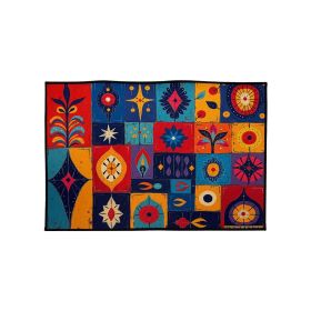 Printed Absorbent & Non-Slip Door Mat - Durable Polyester Carpet with "Kitchen" Design, Ideal for Bathrooms, Hallways, Living Rooms (Color: SJR-50-90-14, size: 19.7*35.4in/50*90cm)